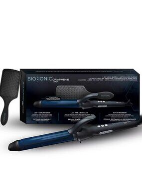 Bio Ionic Graphene MX Long Barrel Curling Iron 1.25" with Brush